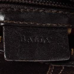Bally Dark Brown Suede and Leather Hobo