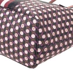 Bally Multicolor Printed Coated Canvas Bernina Tote
