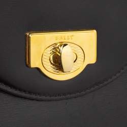 Bally Black Leather Vintage Top Handle Bag