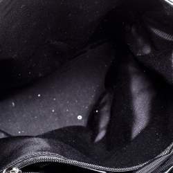 Bally Black/White Canvas and Leather Bennas Tote