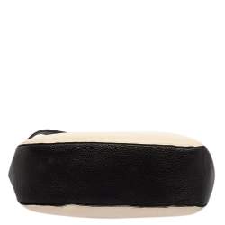 Pre Owned Bally Cream/Black Leather Fiona Crossbody Bag