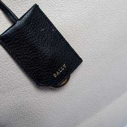 Pre Owned Bally Cream/Black Leather Fiona Crossbody Bag