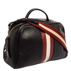 Pre Owned Bally Black Leather Tulie Top Handle Bag