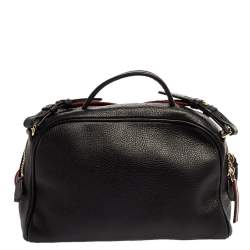 Pre Owned Bally Black Leather Tulie Top Handle Bag
