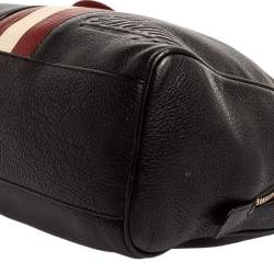 Pre Owned Bally Black Leather Tulie Top Handle Bag