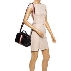 Pre Owned Bally Black Leather Tulie Top Handle Bag