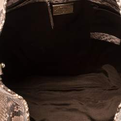 Bally Dusty Pink/Black Python Jana Shoulder Bag