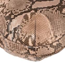 Bally Dusty Pink/Black Python Jana Shoulder Bag