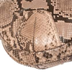 Bally Dusty Pink/Black Python Jana Shoulder Bag