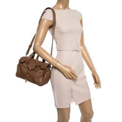 Pre Owned Bally Brown Leather Madrielle Satchel