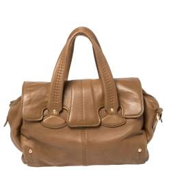 Pre Owned Bally Brown Leather Madrielle Satchel