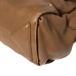 Pre Owned Bally Brown Leather Madrielle Satchel