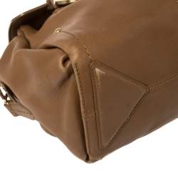 Pre Owned Bally Brown Leather Madrielle Satchel