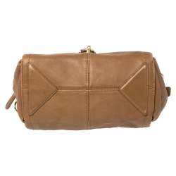 Pre Owned Bally Brown Leather Madrielle Satchel