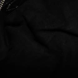 Pre Owned Bally Black Nylon and Leather Boston Bag