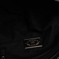 Pre Owned Bally Black Nylon and Leather Boston Bag
