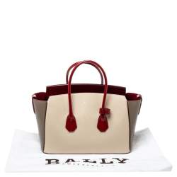 Pre Owned Bally Tricolor Leather Medium Sommet Tote