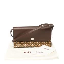 Bally Tri Color Coated Canvas Stafford Crossbody Bag