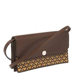 Bally Tri Color Coated Canvas Stafford Crossbody Bag