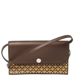 Bally Tri Color Coated Canvas Stafford Crossbody Bag