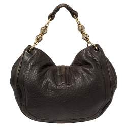 مملوكة مسبقًا Bally Brown Leather Dasha Hobo
