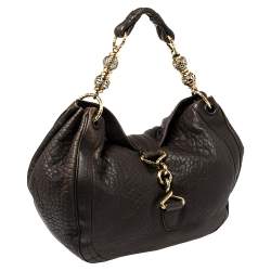 مملوكة مسبقًا Bally Brown Leather Dasha Hobo