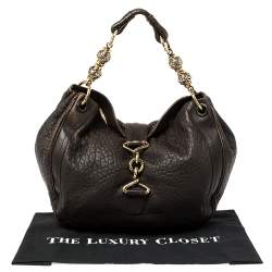 مملوكة مسبقًا Bally Brown Leather Dasha Hobo