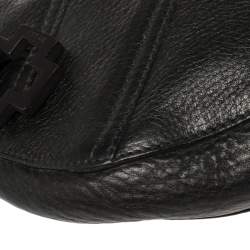 Pre Owned Bally Black Leather Hobo