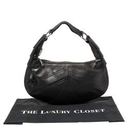 Pre Owned Bally Black Leather Hobo