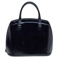 Bally Black leather Logo Top Handle Bag