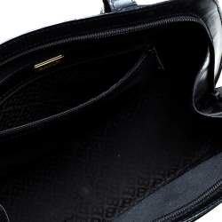 Bally Black leather Logo Top Handle Bag