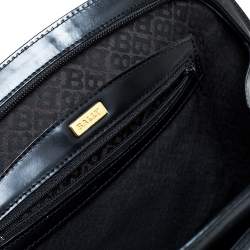 Bally Black leather Logo Top Handle Bag