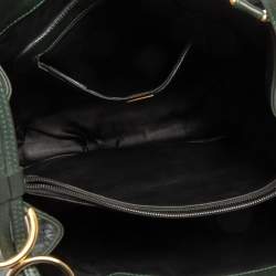 Pre Owned Bally Green Leather Hobo