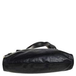 Pre Owned Bally Black Leather Chlorina Tote