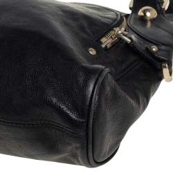 Pre Owned Bally Black Leather Chlorina Tote