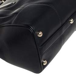 Pre Owned Bally Black Leather Satchel