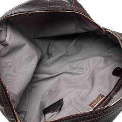 Pre Owned Bally Dark Brown Leather Tassel Satchel