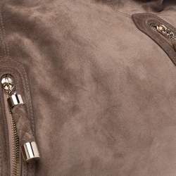 Bally Brown Suede Chain Hobo
