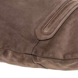 Bally Brown Suede Chain Hobo