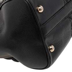 Pre Owned Bally Black Quilted Leather Satchel