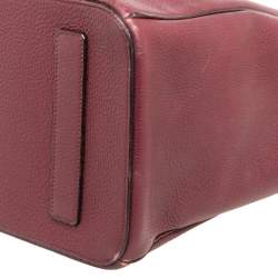 Pre Owned Bally Burgundy Leather Large Sommet Tote