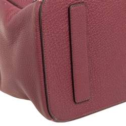 Pre Owned Bally Burgundy Leather Large Sommet Tote