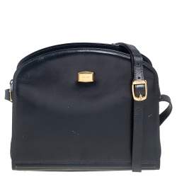 Pre Owned Bally Navy Blue Crossbody Bag