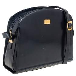 Pre Owned Bally Navy Blue Crossbody Bag