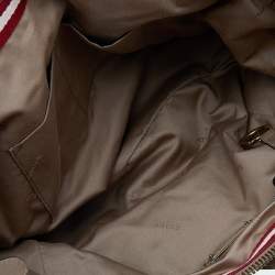 Bally Beige Leather Zip Satchel