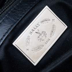 Pre Owned Bally Black Leather Messenger Bag