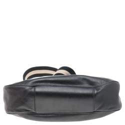 Pre Owned Bally Black Leather Messenger Bag