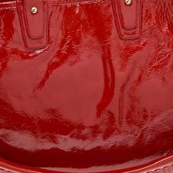 Bally Bright Orange Patent Leather Jana Tote
