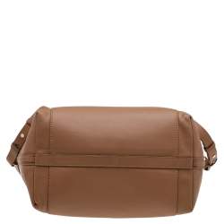 Bally Beige Leather Zip Shopper Tote