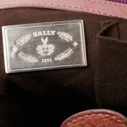 Pre Owned Bally Brown Leather Front Pocket Hobo 